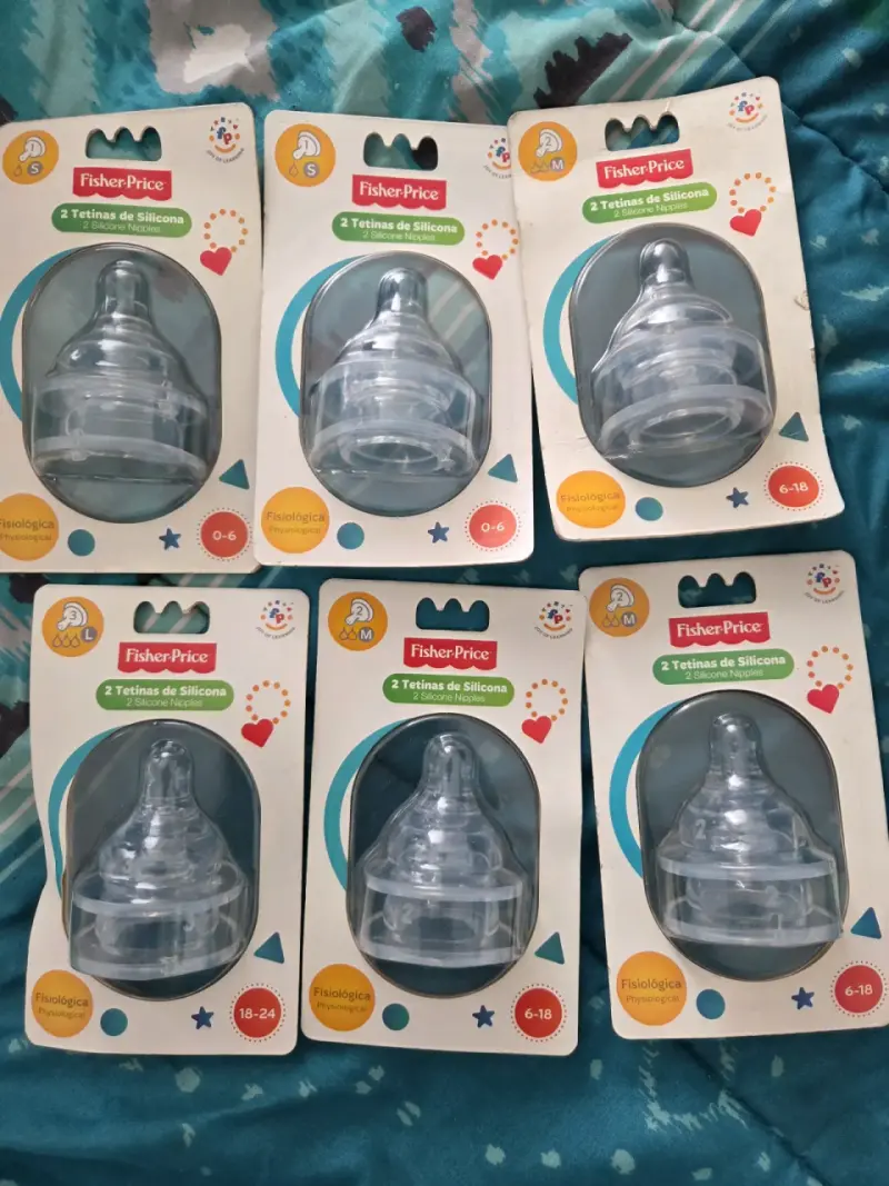 Tetinas de silicona Fisher-Price fisiológicas