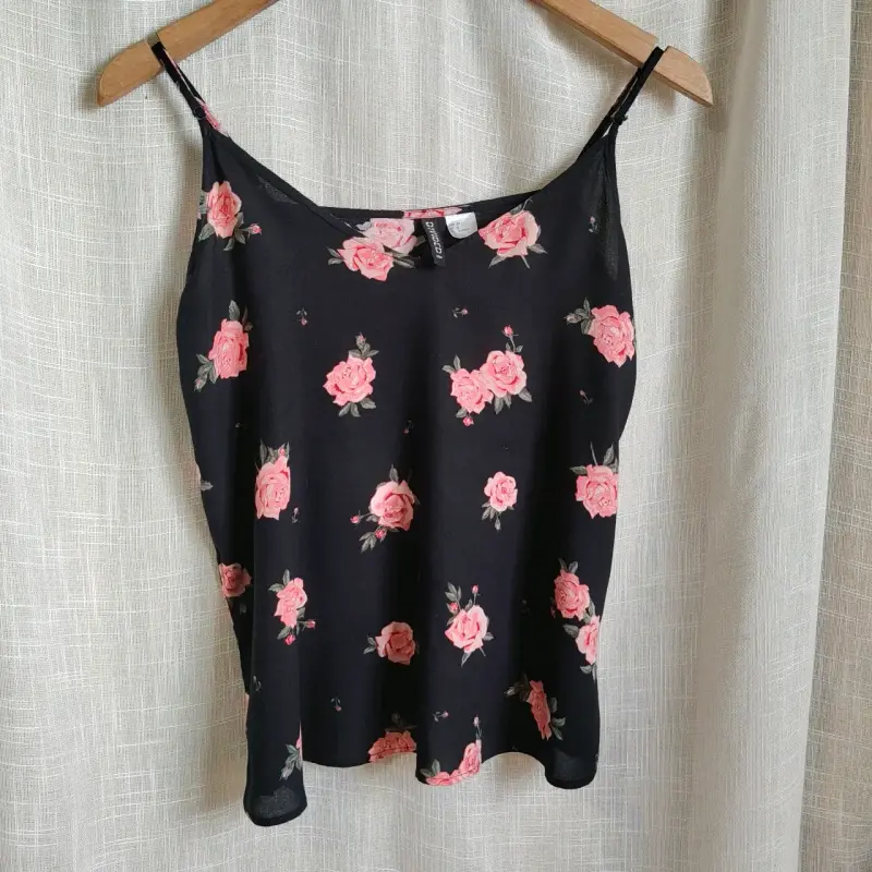 H&M 36 S Blusa de tirantes con estampado floral - 1