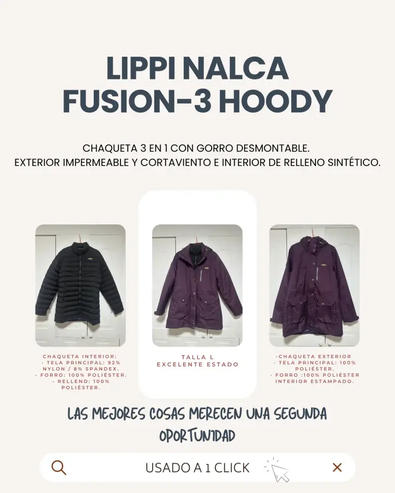 Chaqueta Lippi Nalca Fusion-3 Hoody 3 en 1