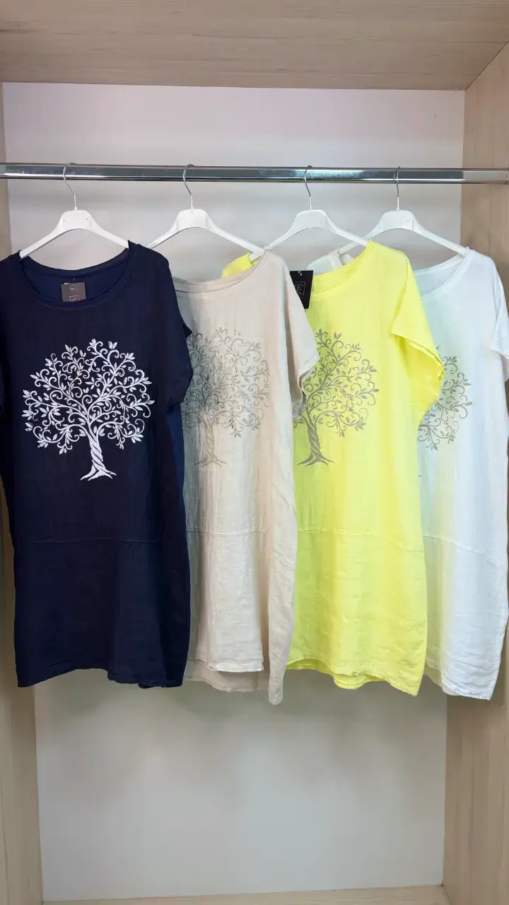 Vestidos casuales con diseño de árbol en varios colores - 1