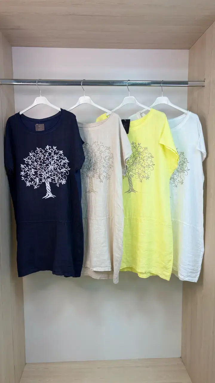 Vestidos casuales con diseño de árbol en varios colores - 2