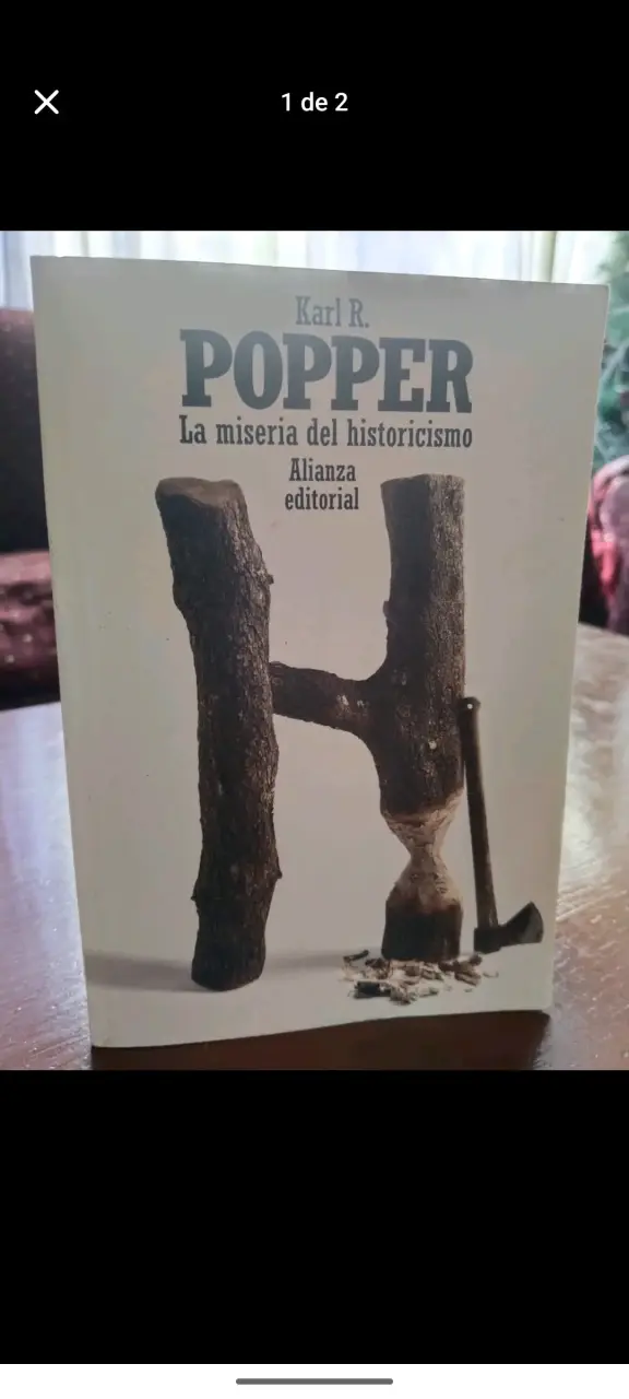 Libro 'La Miseria del Historicismo' de Karl Popper