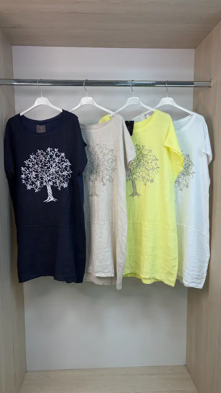 Vestidos casuales con diseño de árbol en varios colores - 3