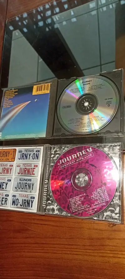 CDs de música de Journey: Escape y Greatest Hits Live - miniatura 2