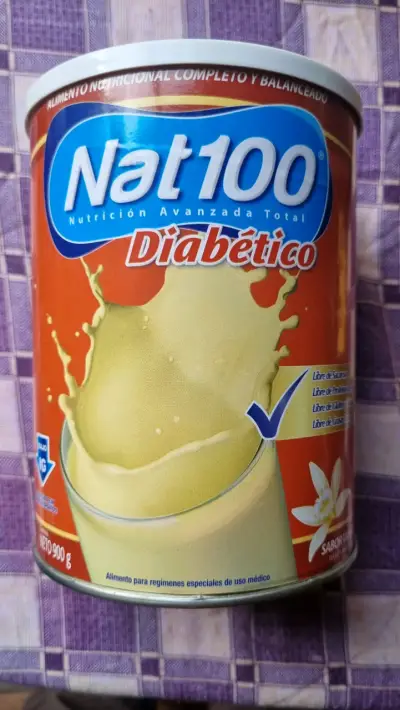 Suplemento Nutricional Nat100 Diabético 900g - miniatura 1