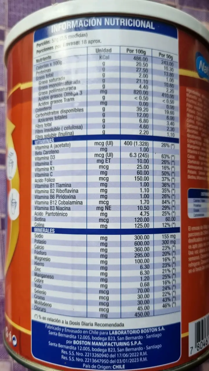 Suplemento Nutricional Nat100 Diabético 900g - 2