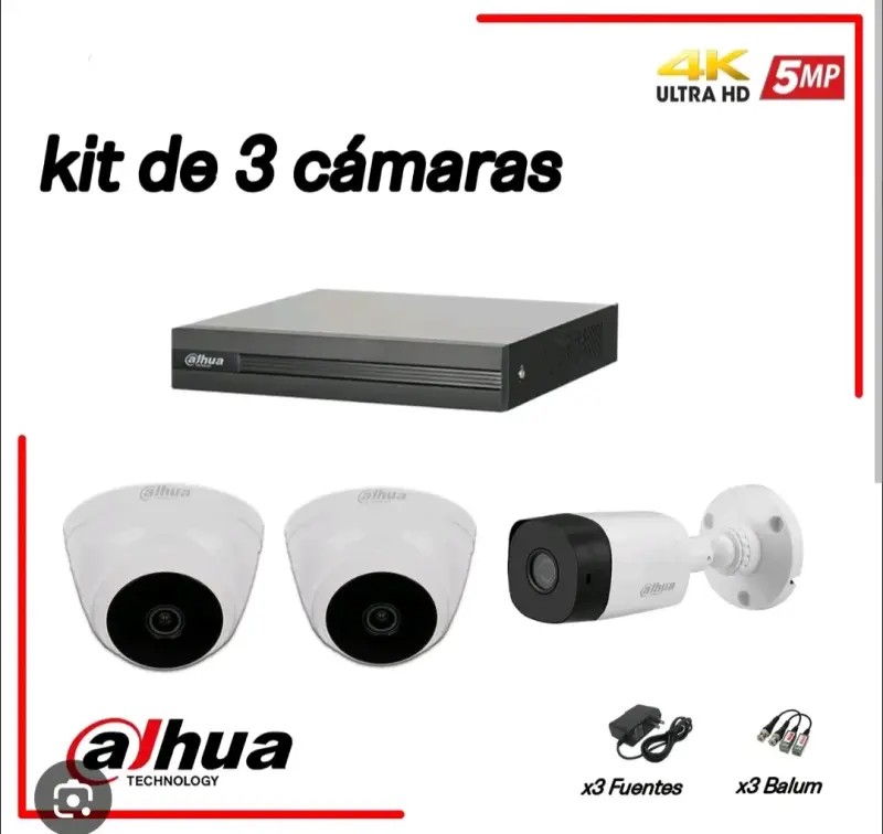 Kit de Cámaras de Seguridad Dahua 4K Ultra HD - 4