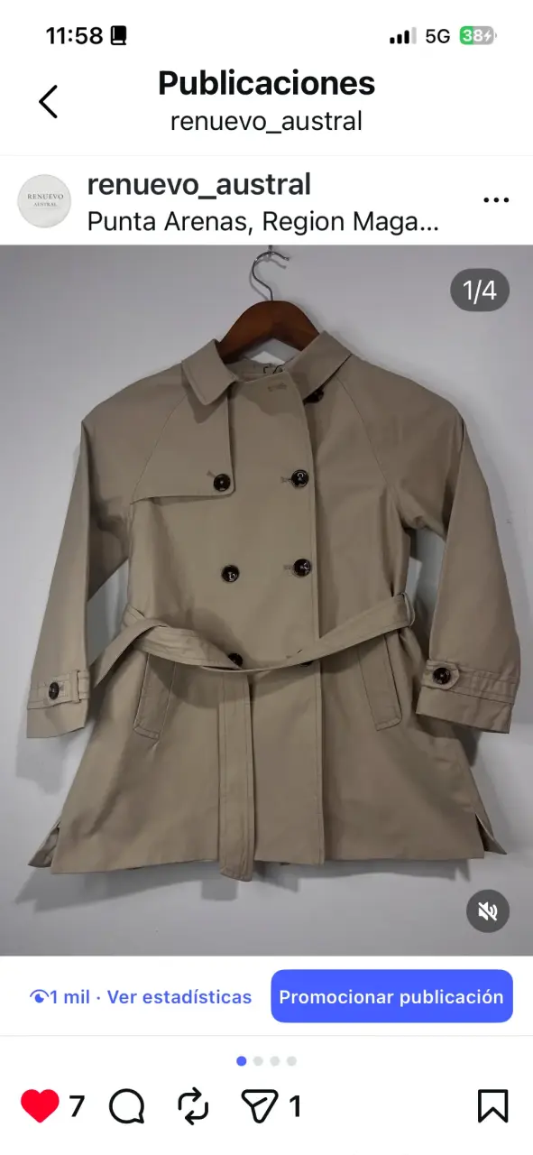 Abrigo beige para niña Zara Girls - 1