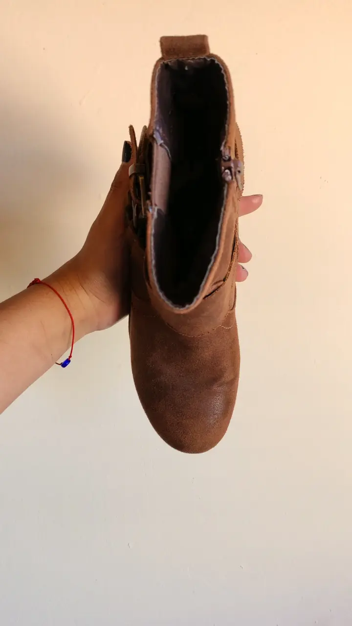Botines de tacón alto marrones para mujer - 4