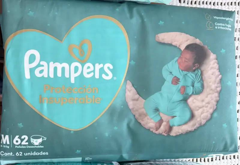 Pañales Pampers protección insuperable 86U talla M