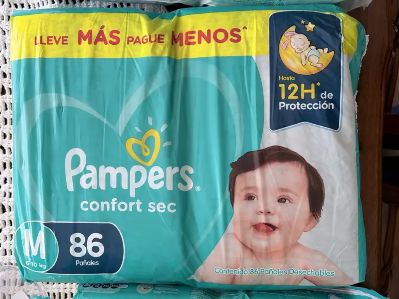 Pañales Pampers Confort Sec Talla M 86 Unidades