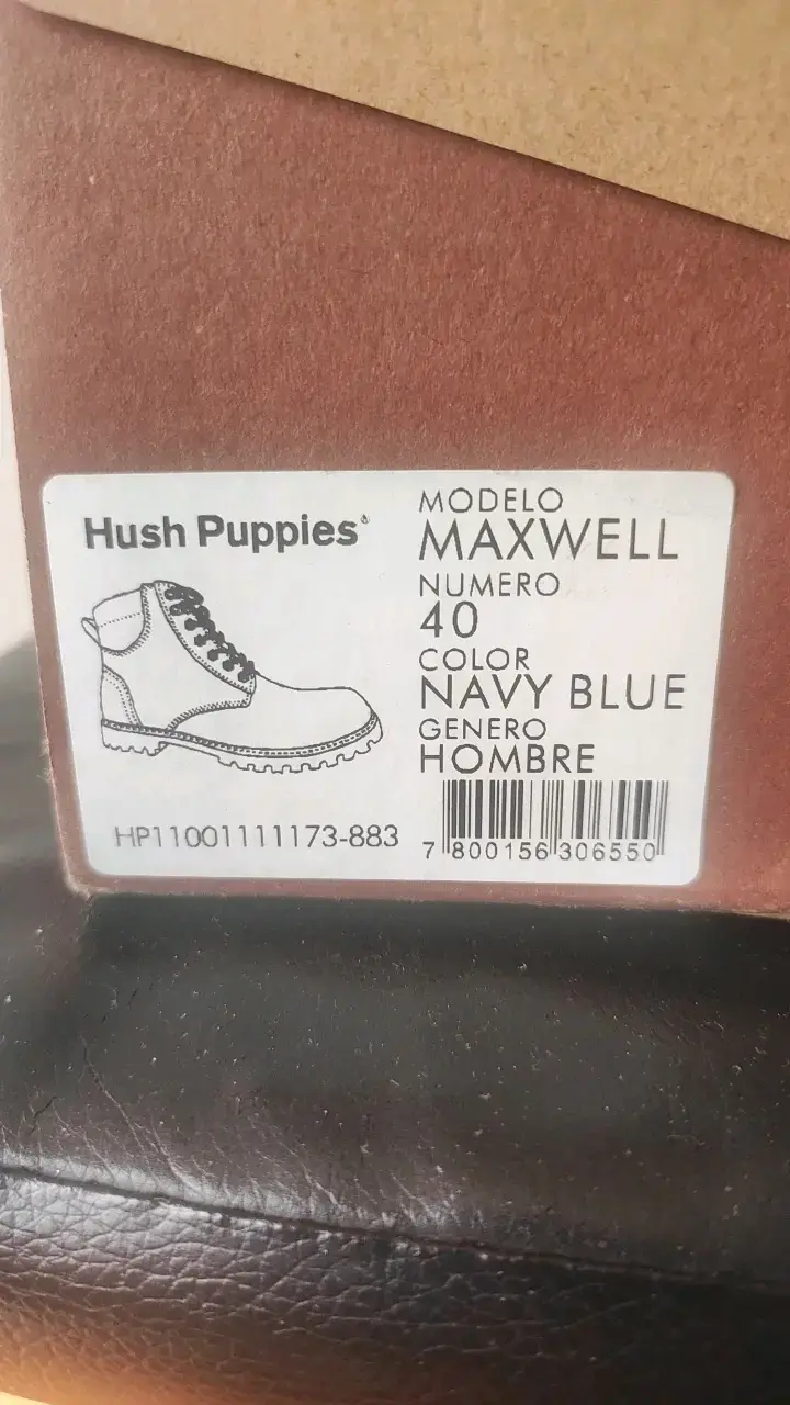 Botas Hush Puppies Maxwell Azul Marino para Hombre - 1
