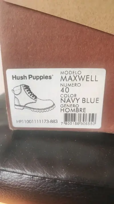 Botas Hush Puppies Maxwell Azul Marino para Hombre - miniatura 1