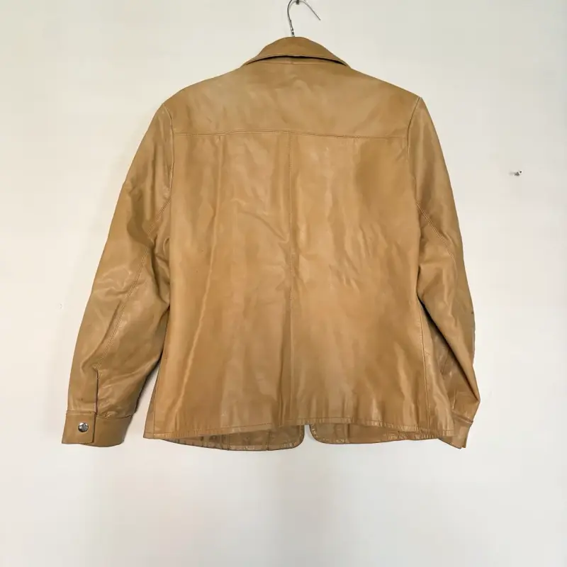 Chaqueta de cuero beige - 3