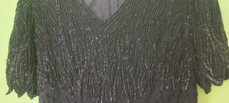 Vestido de fiesta negro con lentejuelas - 2
