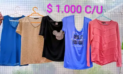 Blusas y poleras variadas para mujer - miniatura 2