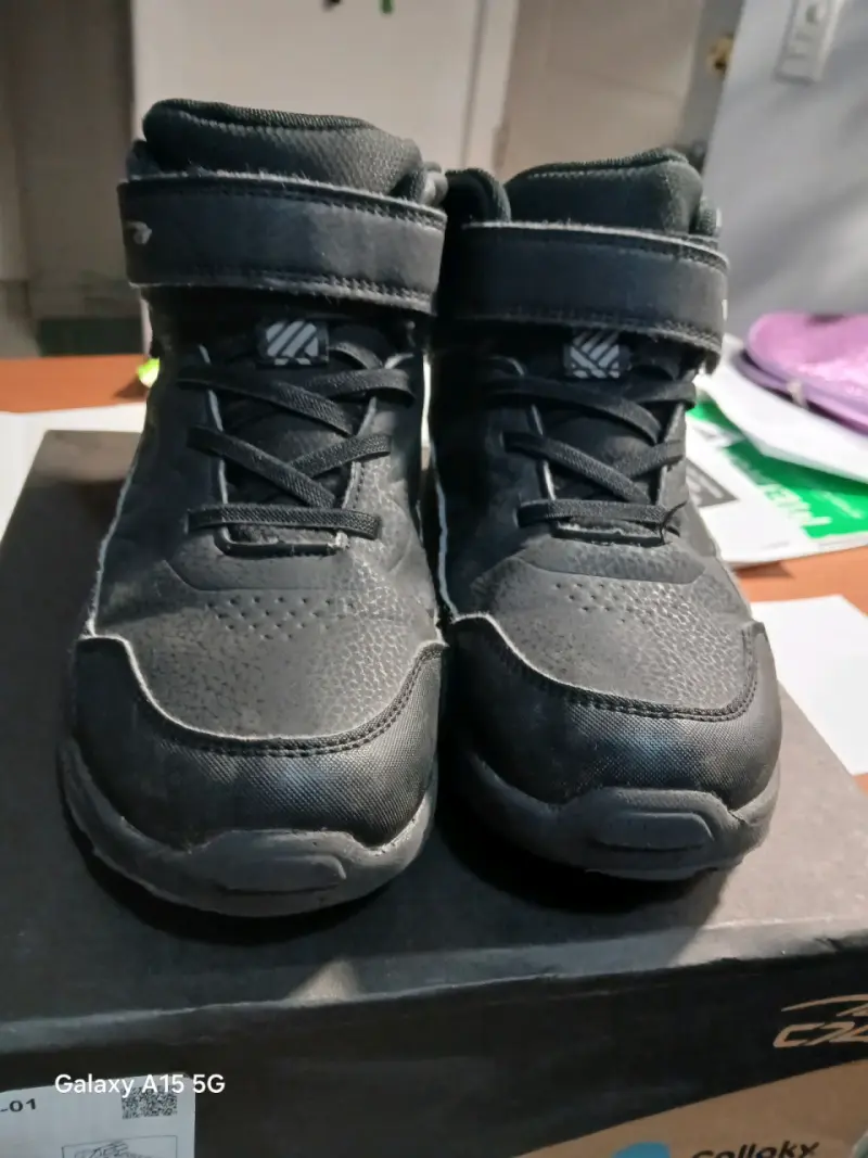 Botines de Niño Negros 24 cms con Velcro