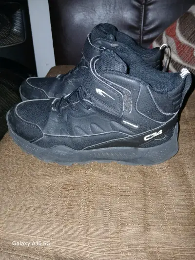 Botines de Niño Negros 24 cms con Velcro - miniatura 3