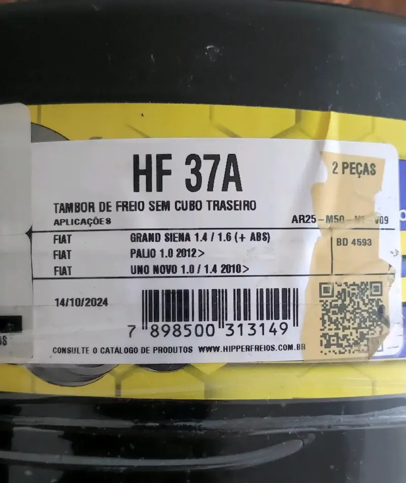 Tambor de Freno Trasero Hippert HF37A - 3