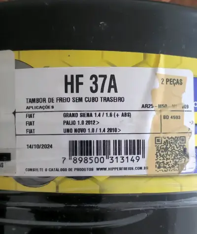 Tambor de Freno Trasero Hippert HF37A - miniatura 3