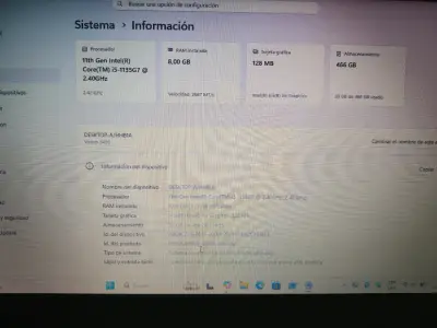 Laptop Dell Vostro 3420 Intel Core i5 8GB RAM 466GB - miniatura 2