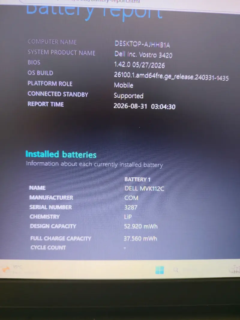 Laptop Dell Vostro 3420 Intel Core i5 8GB RAM 466GB - 3