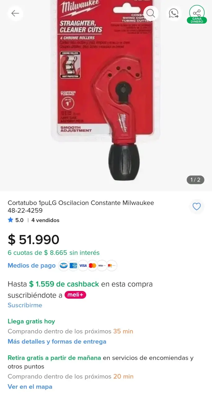 Cortatubos Milwaukee 48-22-4259 - 4