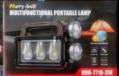 Lámpara portátil multifuncional Hurry Bolt con carga solar - miniatura 1