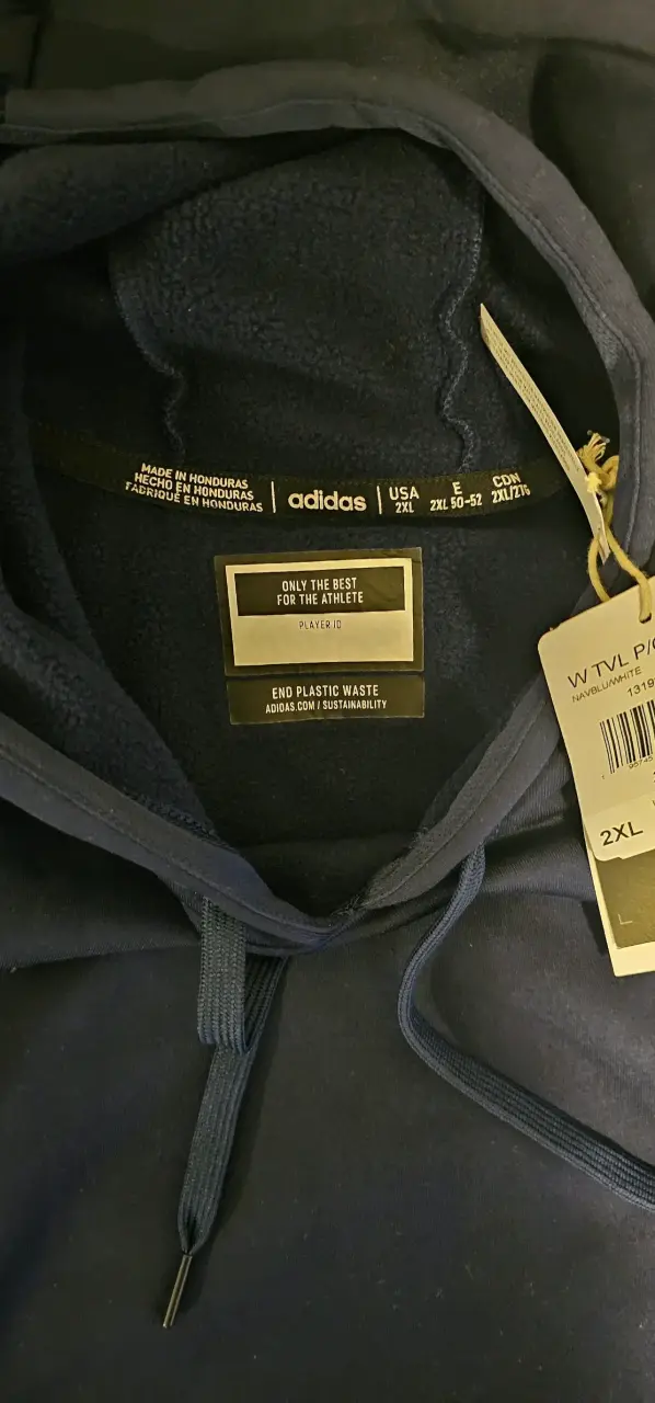 Polerón azul marino Adidas 2XL. - 2