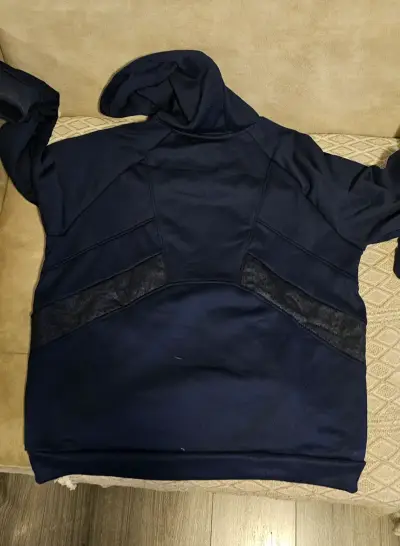 Polerón azul marino Adidas 2XL. - miniatura 3