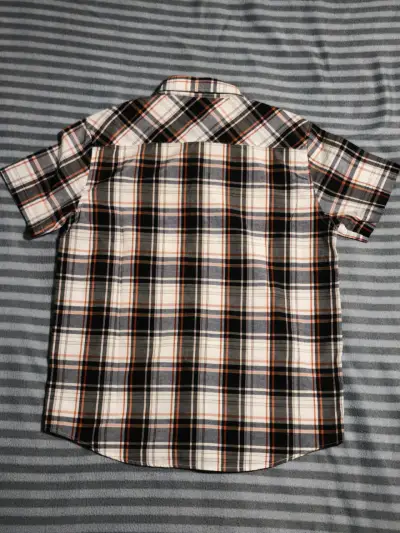 Camisa a cuadros manga corta para hombre talla L - miniatura 3