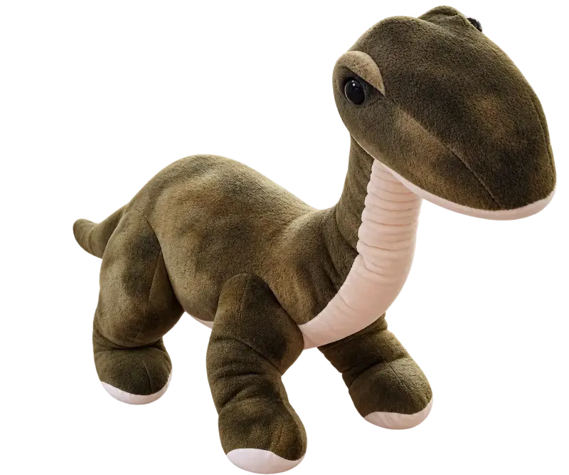 Peluche dinosaurio verde suave y tierno - 2