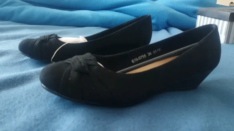 Zapatos planos negros Bata para mujer - 3