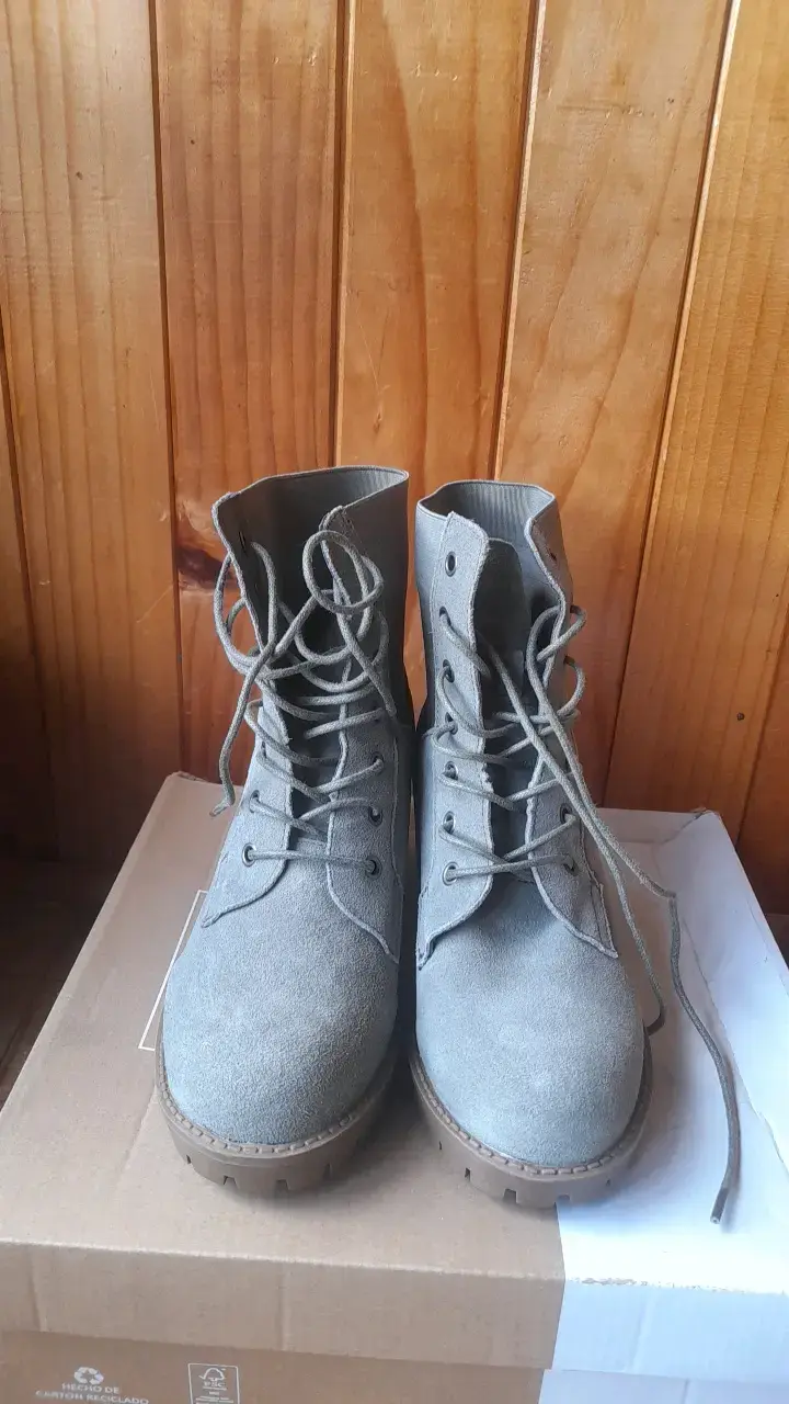 Botines de mujer grises con plataforma - 3