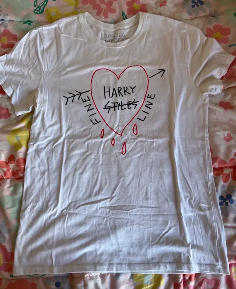 Polera blanca Harry Styles Fine Line - 1