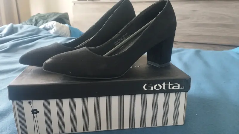 Zapatos de Tacón Negro Gotta Talla 37 - 1