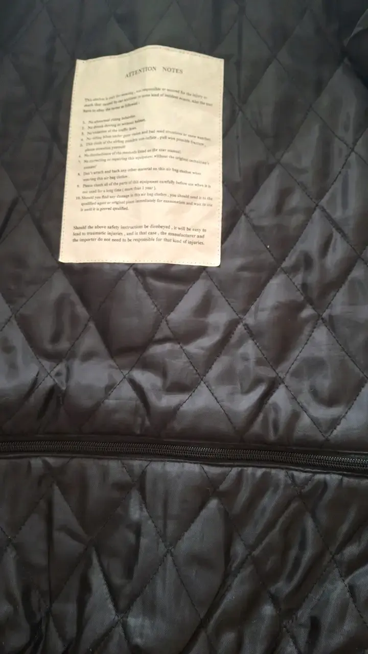 Chaqueta de cuero MotoAir con airbag - 3
