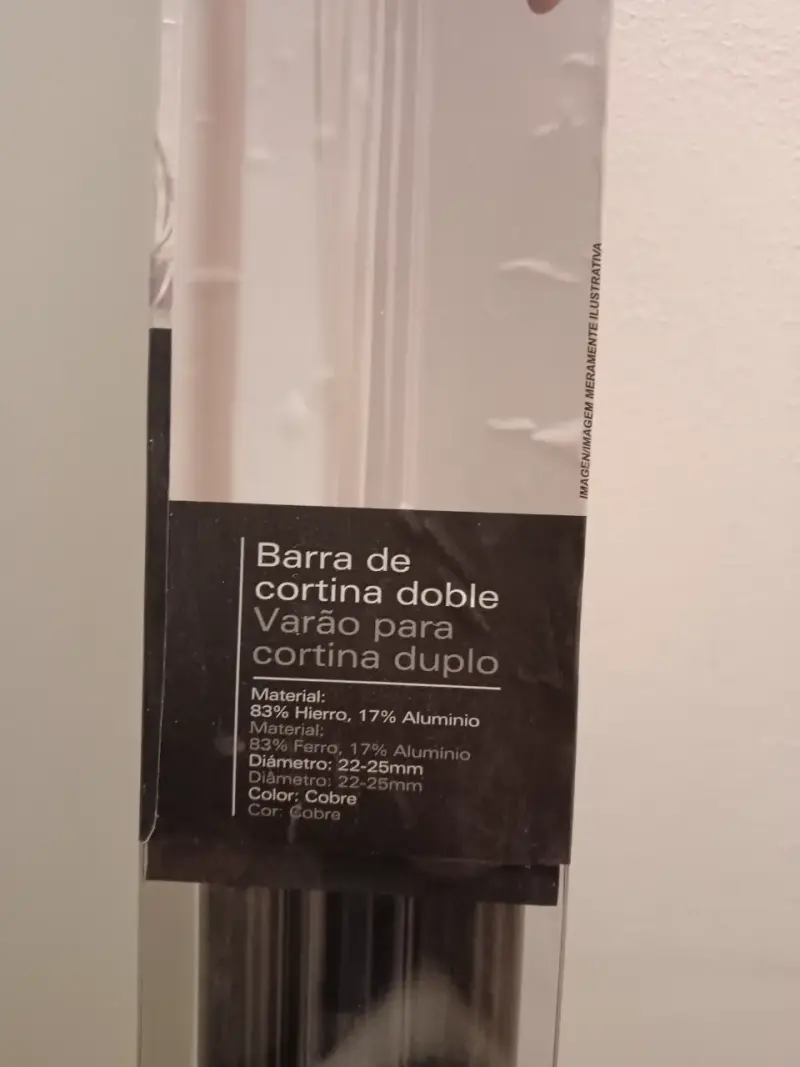 Barra de cortina doble extensible Home Collection - 5