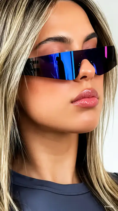 Gafas de Sol Unisex Estilo Futurista - miniatura 1