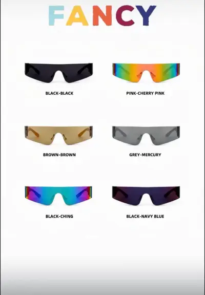 Gafas de Sol Unisex Estilo Futurista - miniatura 5