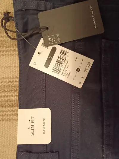 Pantalones Slim Fit Basement Talla 44 - miniatura 4