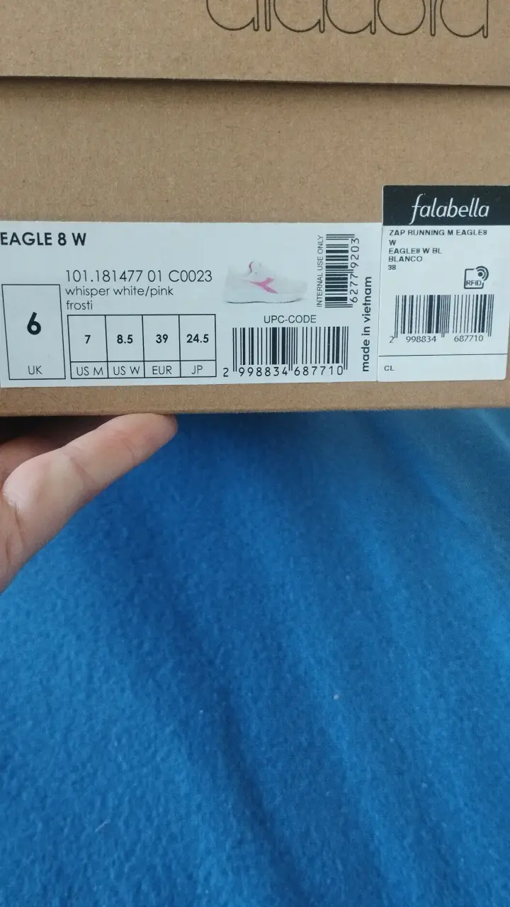 Zapatillas deportivas Diadora blancas y rosadas - 6