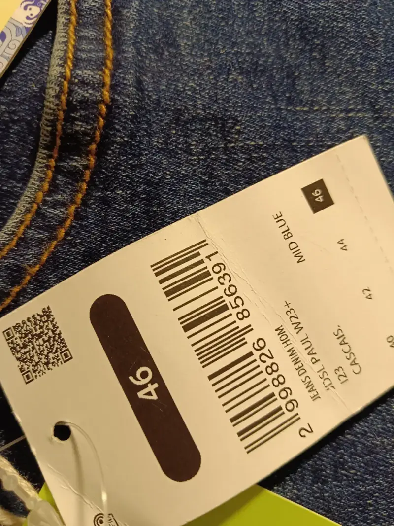 Jeans de mezclilla azul para hombre talla 50 - 3