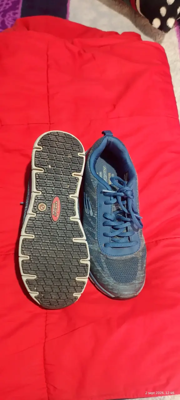 Zapatillas deportivas azules Skechers para mujer - 2