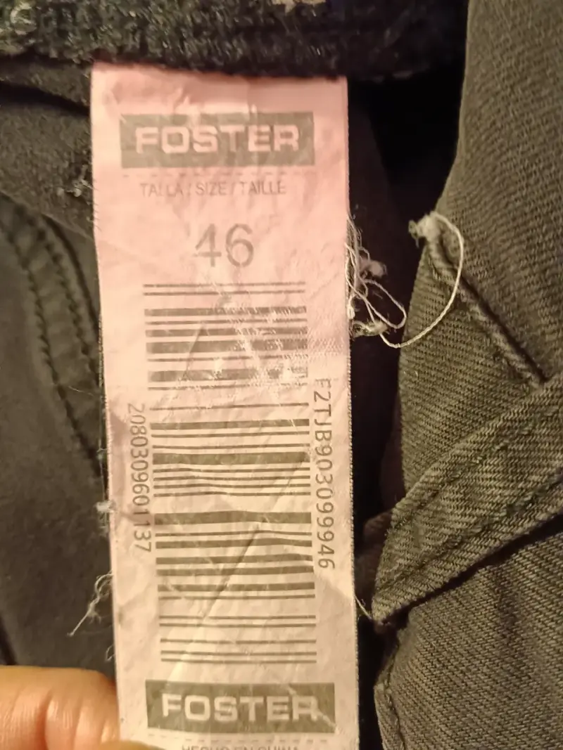 Jeans negros para hombre talla 46 Foster - 4