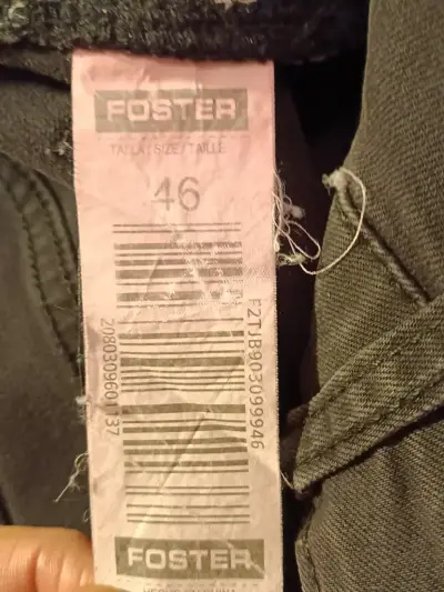 Jeans negros para hombre talla 46 Foster - miniatura 4