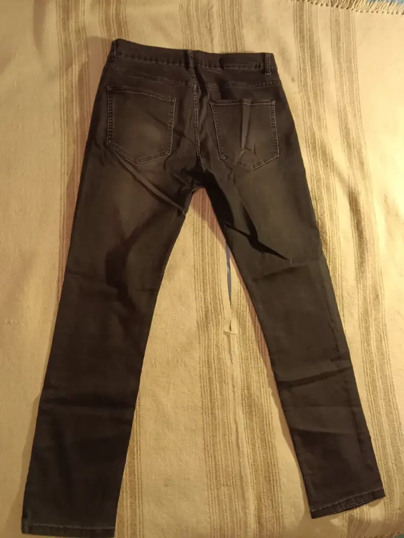 Jeans negros para hombre talla 46 Foster - 6