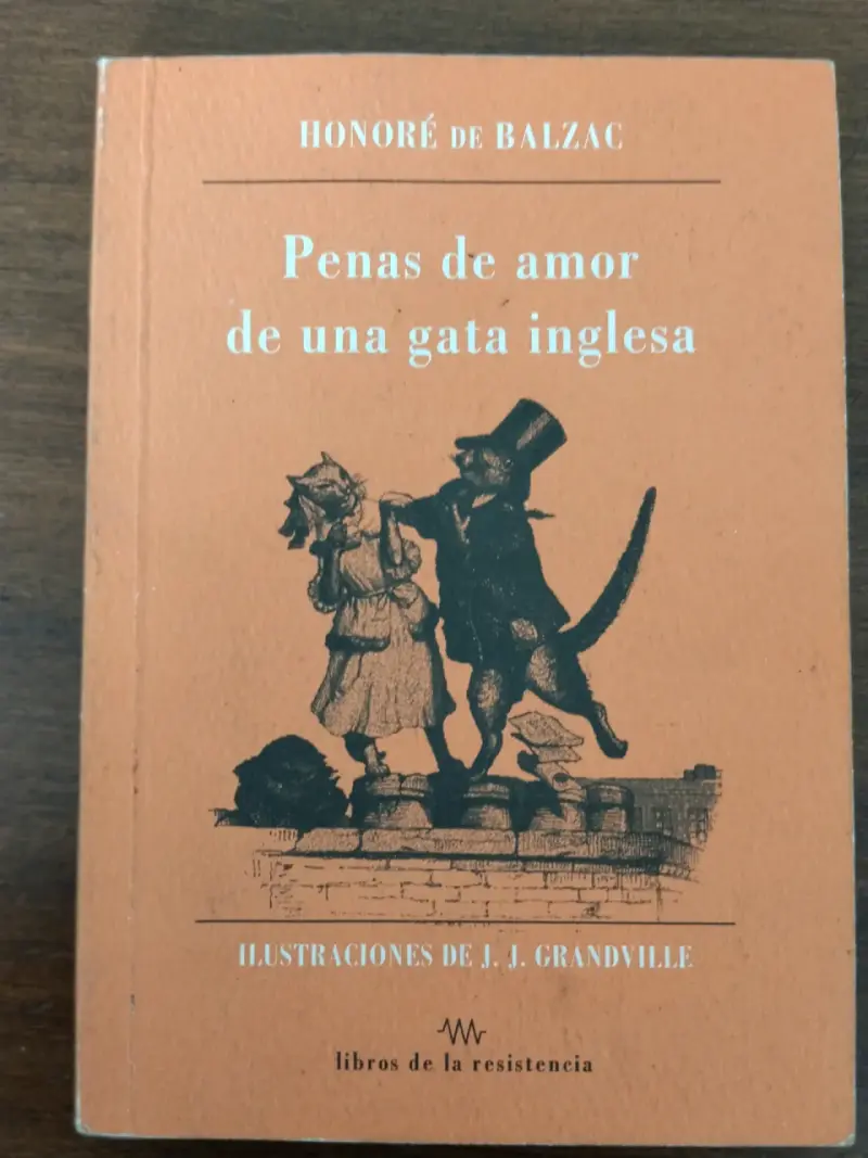 Libro 'Penas de amor de una gata inglesa' de Honoré de Balzac