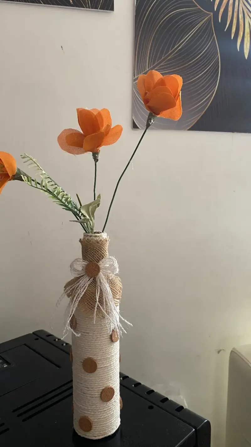 Decoración de pared con flores artificiales - 2