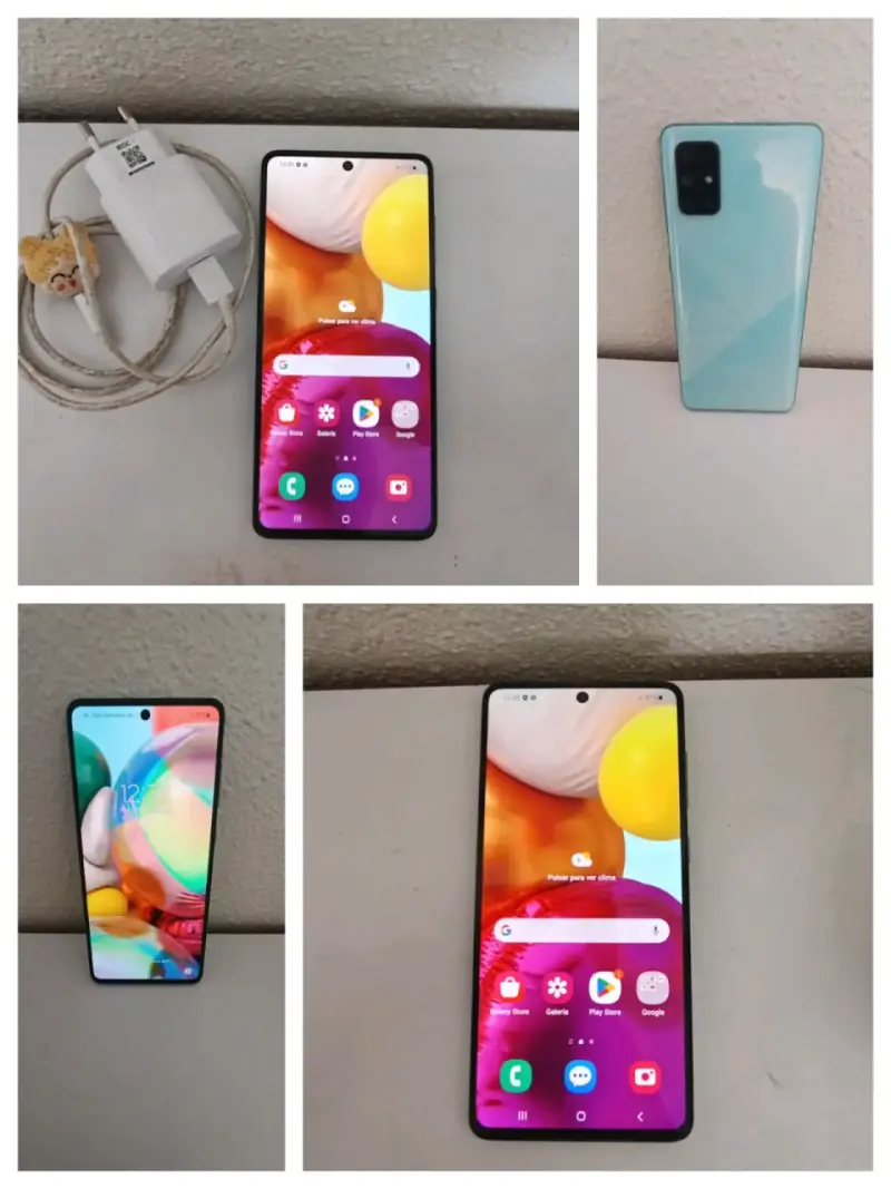 Samsung Galaxy A71 en buen estado con cargador